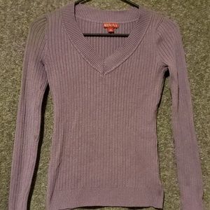 Long Sleeve Merona Sweater V-Kneck Top